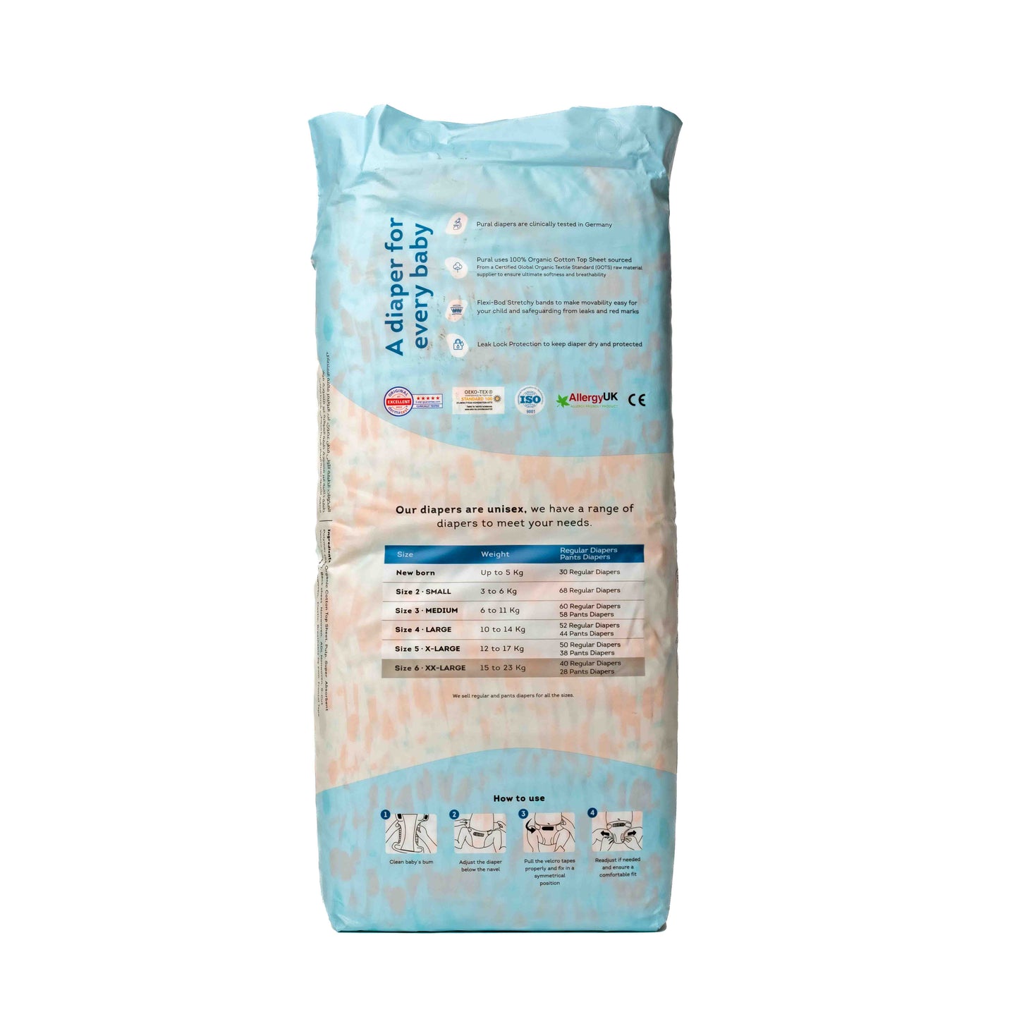 Diapers - XX-Large - 15KG to 23KG (Pack of 40)