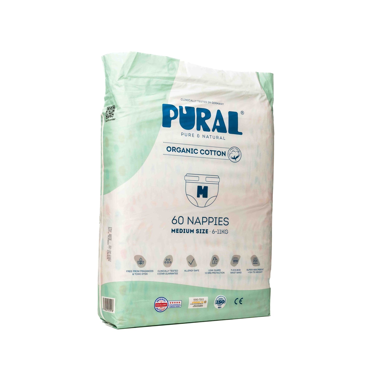 Diapers - Medium - 6KG to 11KG (Pack of 60)