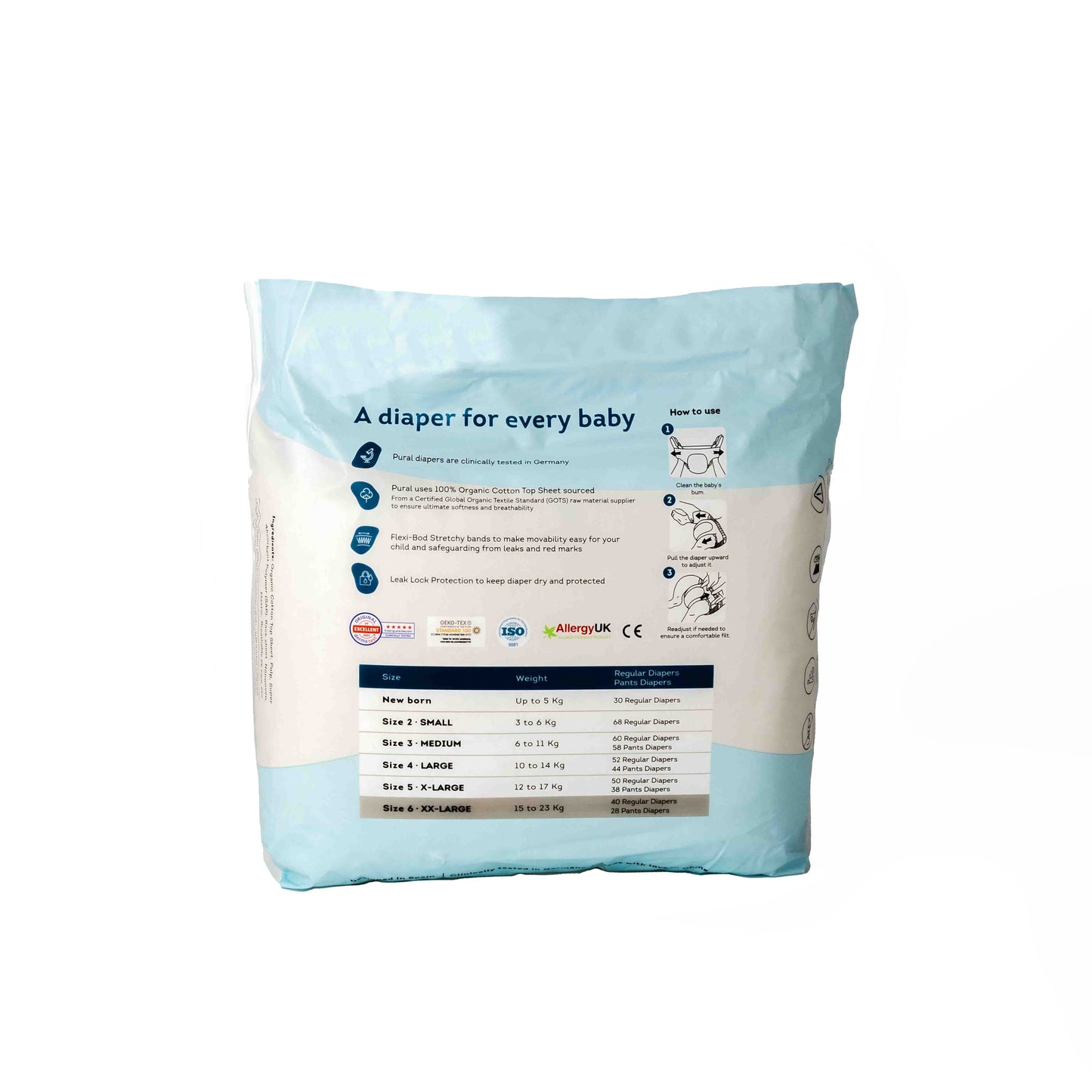 Pull Up Diapers - Size 6 - 15KG to 23KG (Pack of 28)