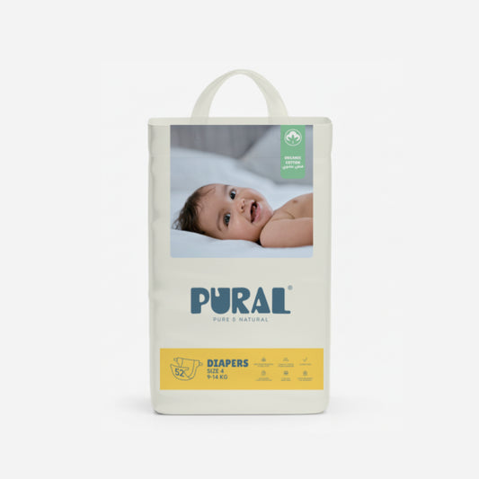 Diapers - Size 4 - 9KG to 14KG (Pack of 52)