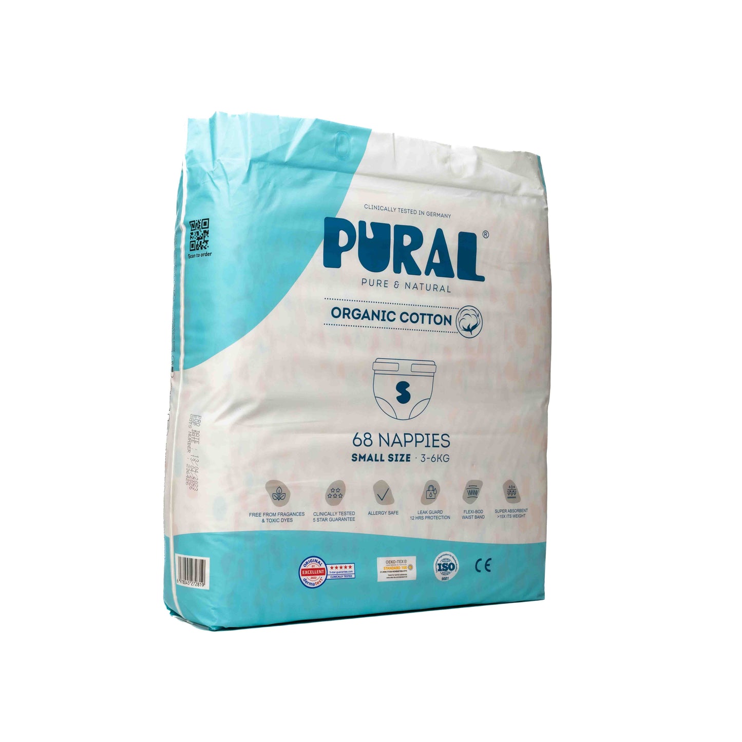 Diapers - Small - 3KG to 6KG (Pack of 68)