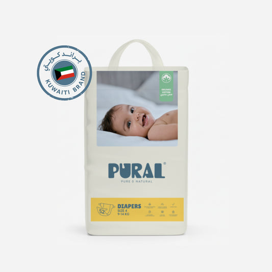 Diapers - Size 4 - 9KG to 14KG (Pack of 52)
