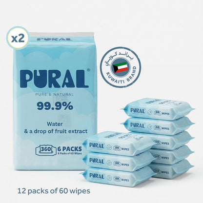 Pure Water Natural Baby Wipes